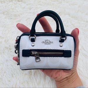 Coach Mini Rowan Coin Case Signature Key